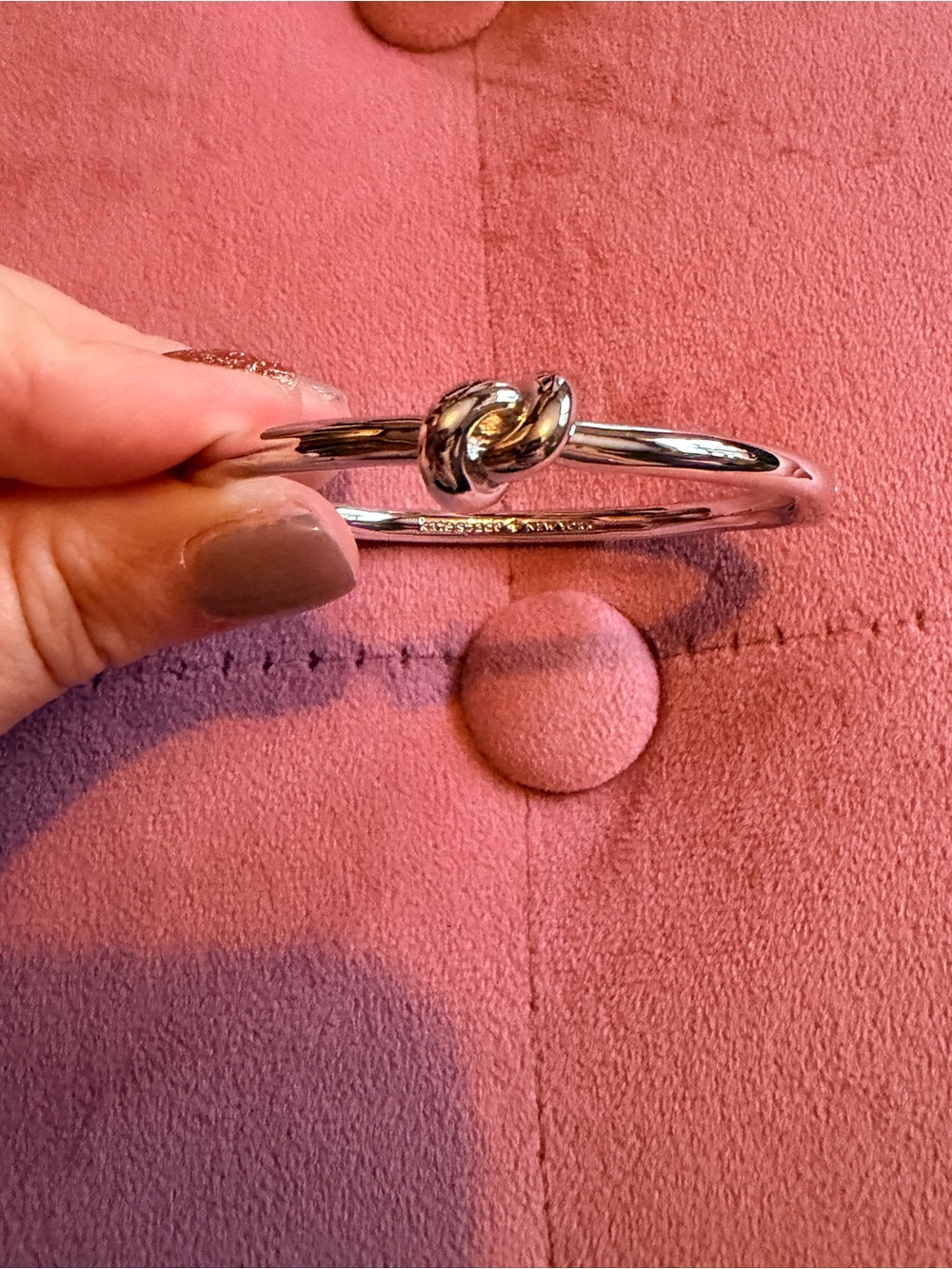 Kate spade knot bracelet in silver